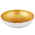 Gold Foil Hammered Bowl (13")